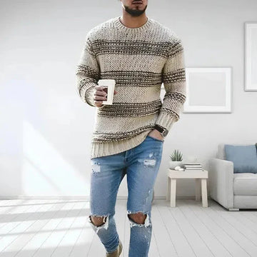 Walter | Gestreifter Strickpullover