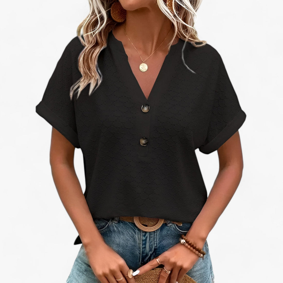 Jacquard Bluse 1