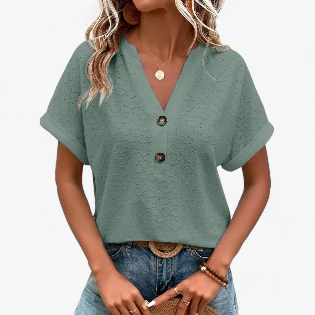 Jacquard Bluse 1