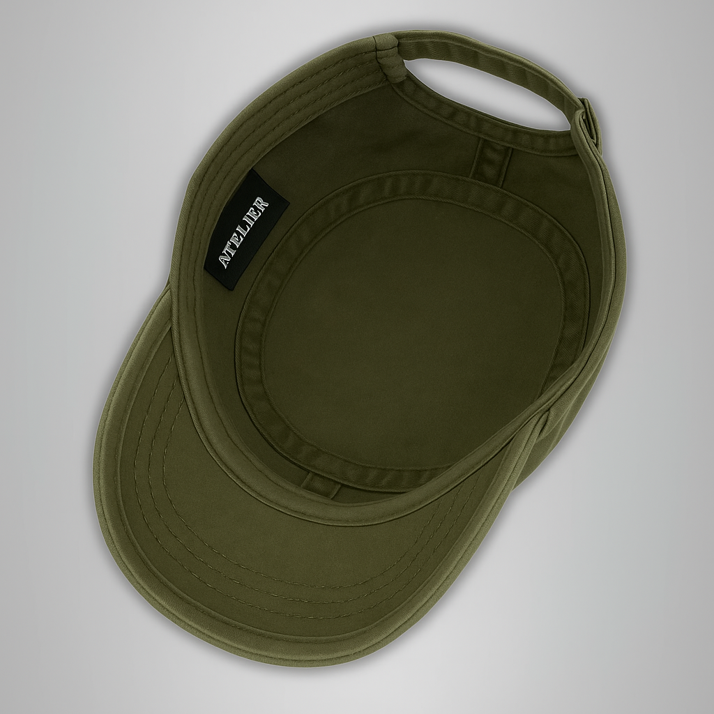 Hansruedi Blau Vintage Baumwoll Militärcap für Herren | Casual Outdoor Stil - Einheitsgrösse verstellbar