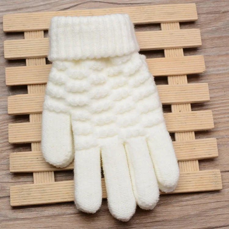 Hildegard Schwarz Gestrickte Touchscreen-Handschuhe für Damen | Warm Winter Strick - Einheitsgrösse