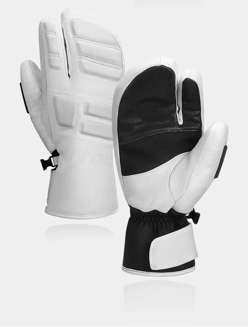 Fritz Weiss Thermo Wind- und Wasserdichte Ski Handschuhe für Damen und Herren | Winter Wintersport - S/M/L/XL