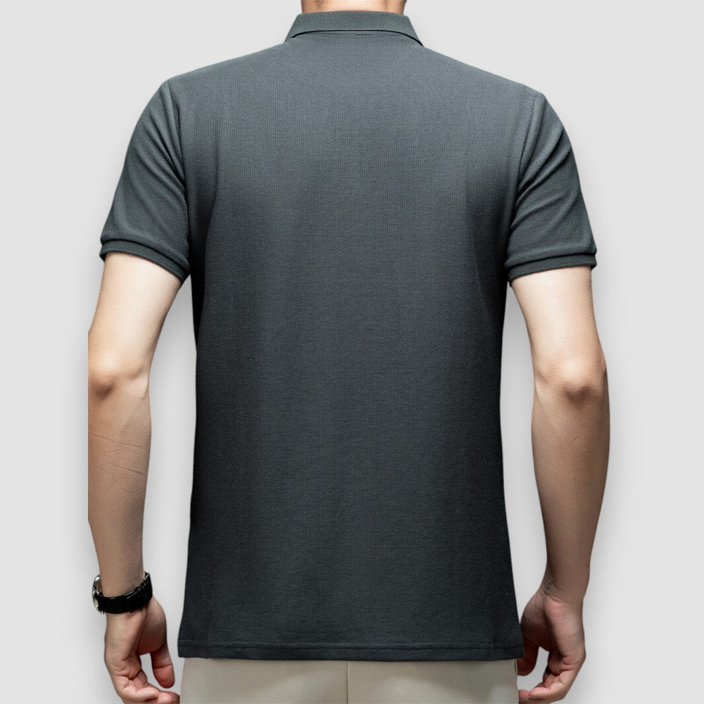 Herren Langarm Poloshirt 6