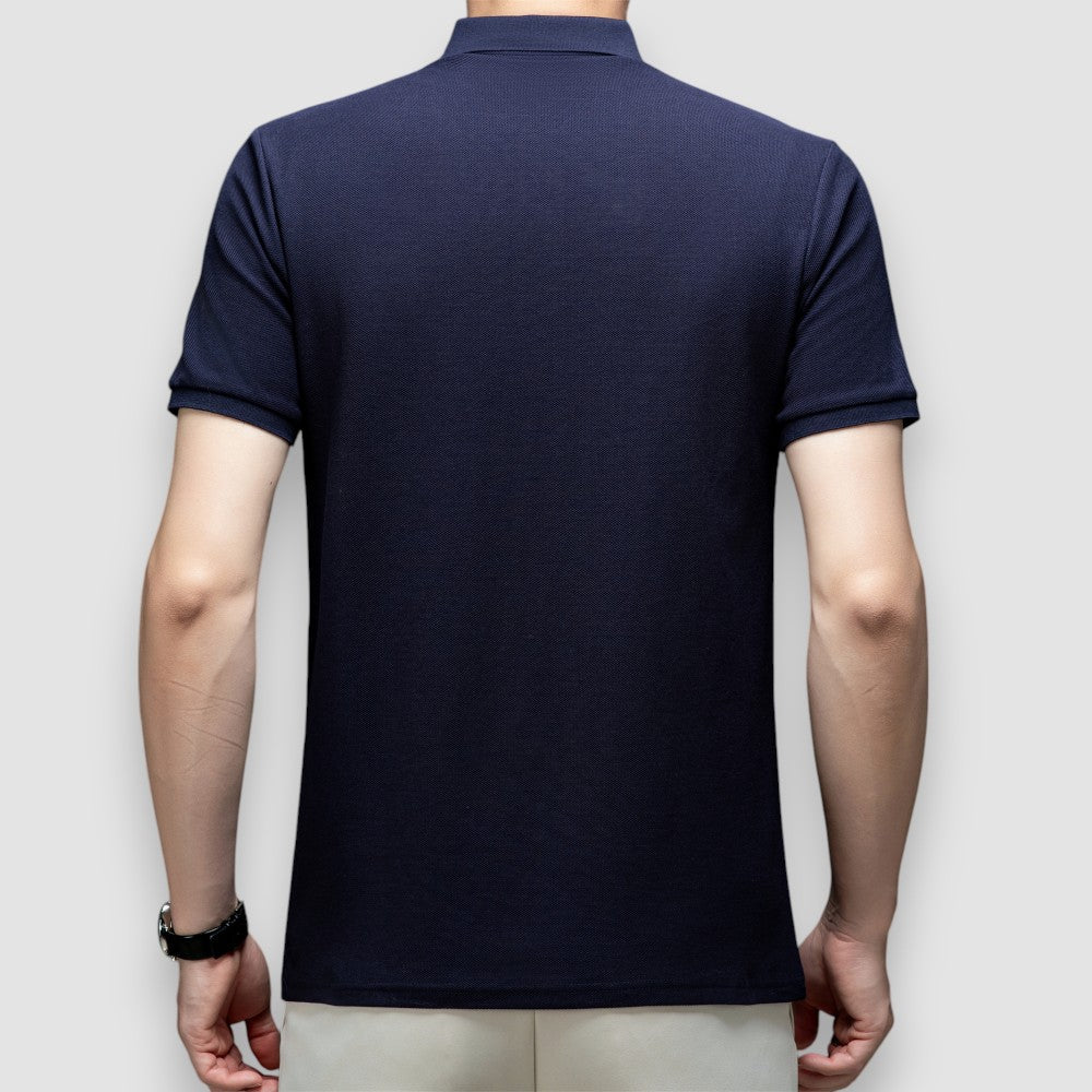 Herren Langarm Poloshirt 4