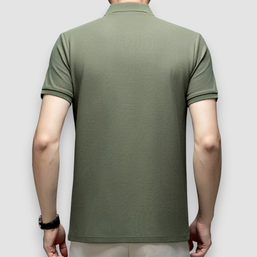 Herren Langarm Poloshirt 2