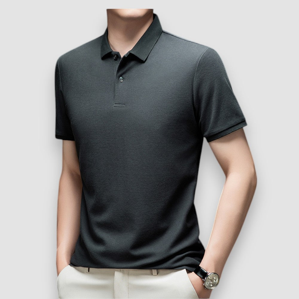Herren Langarm Poloshirt 5