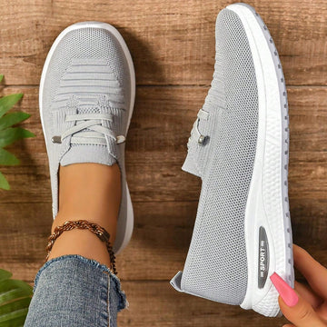 Brigitte Grau Orthopädische Slip-On Sneakers für Damen | Breite Zehenbox Komfort | Leicht und Stützend - 36/37/38/39/40/41/42/43
