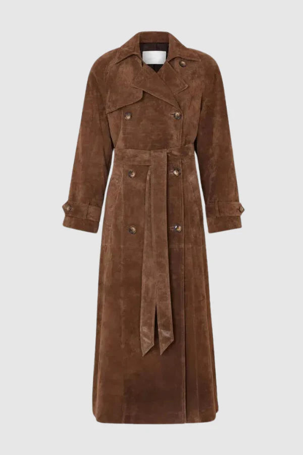 Katlyn | Leder Trenchcoat