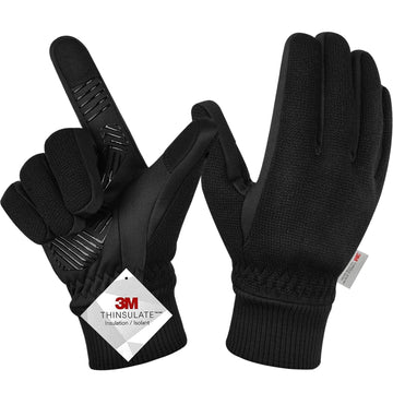 Werner Hellgrau Isolierte Touchscreen Winterhandschuhe für Herren | 3M Thinsulate Rutschfest Radfahren - S/M/L/XL/2XL
