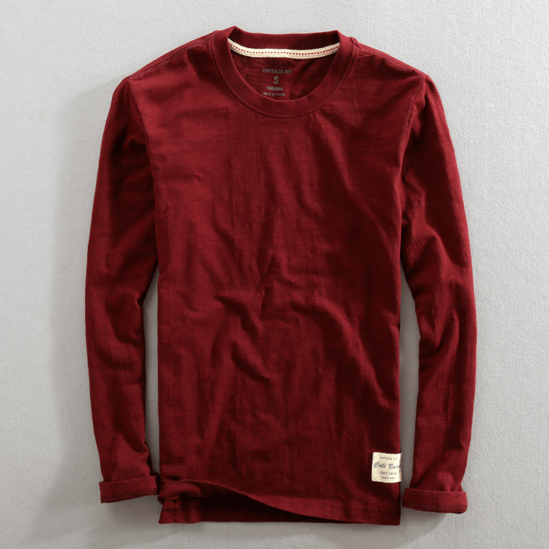 Werner Mitternachtsmarine Baumwoll Langarm-Shirt für Herren | Bequemer Vintage-Fit | Alltag & Freizeit - S/M/L/XL/2XL