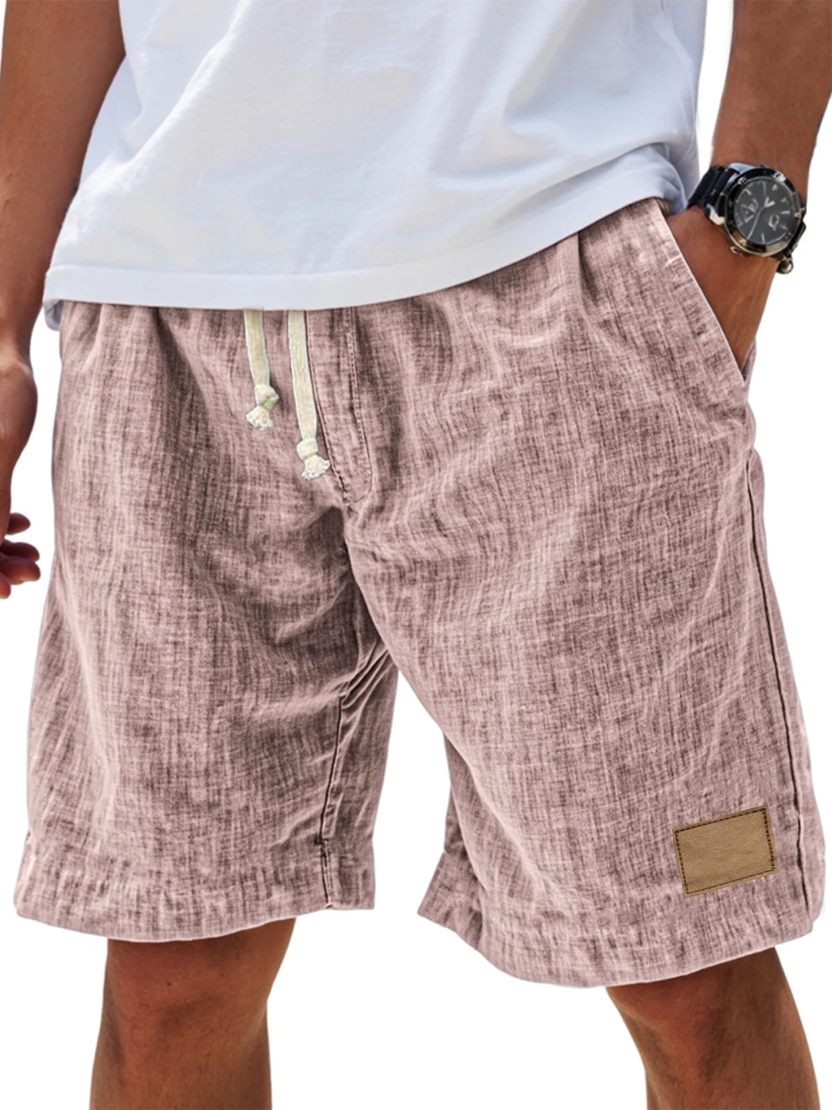 Josef Weiß Linen-Look Relaxed Fit Shorts für Herren | Leichter Sommerstil | Sommer Freizeit - S-5XL