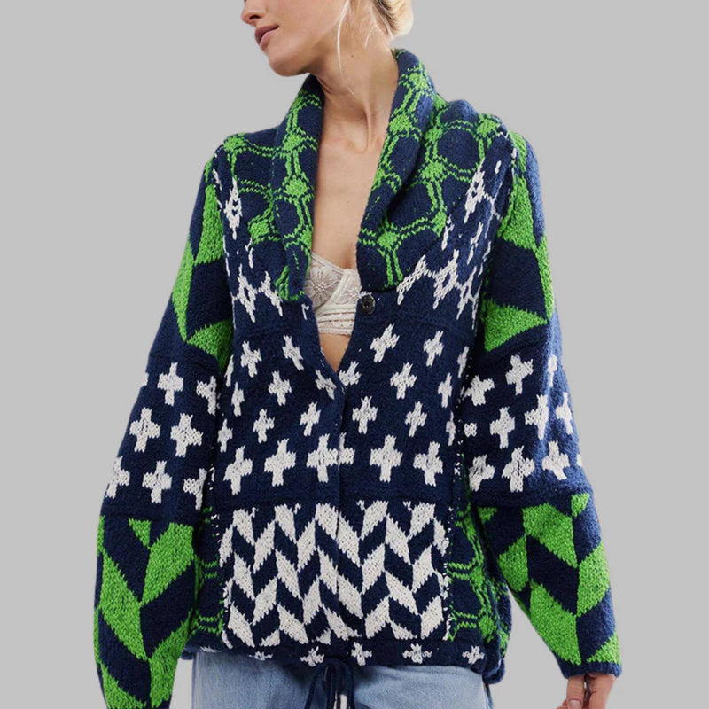 Mandy | Stylischer Oversized-Cardigan im Vintage-Stil