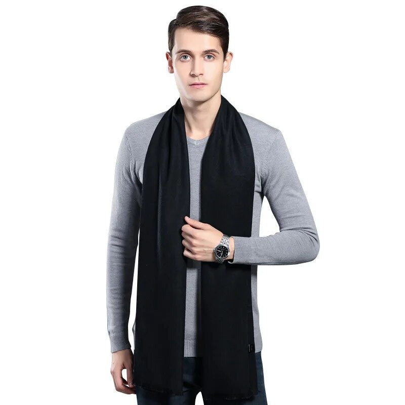 Hansjakob Rot/Grau Karierter Kaschmir-Schal für Herren | Winter Casual Büro - Einheitsgrösse