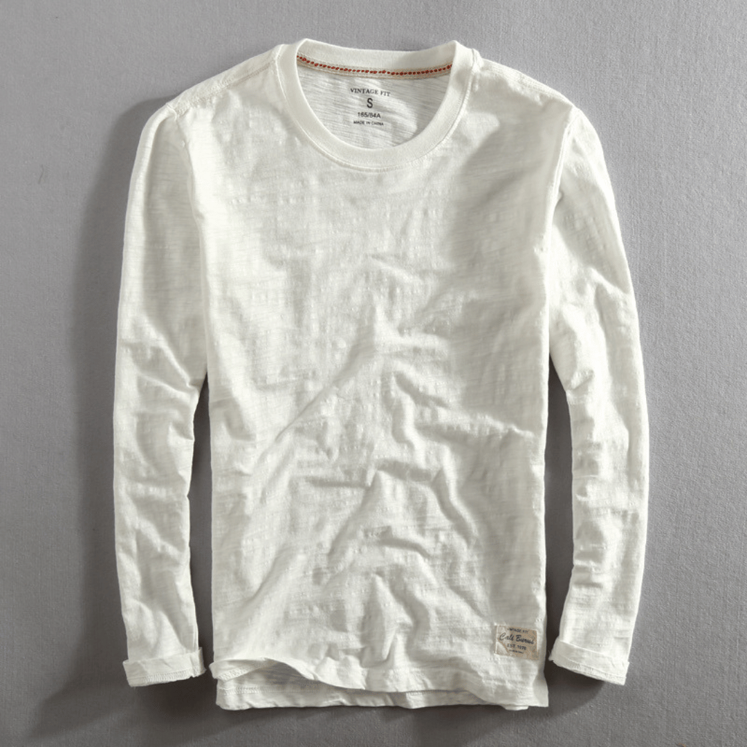 Werner Mitternachtsmarine Baumwoll Langarm-Shirt für Herren | Bequemer Vintage-Fit | Alltag & Freizeit - S/M/L/XL/2XL