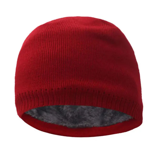 Vätti Schwarz Gefütterte Strickmütze Winter für Damen und Herren | Fleecefutter Einheitsgrösse - Schwarz, Grau, Rot, Marineblau