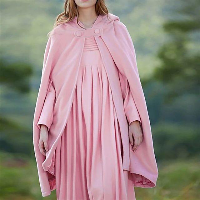 Regula Rot Vintage Kapuzenumhang für Damen | Cape mit Kapuze Festlich - S/M/L/XL
