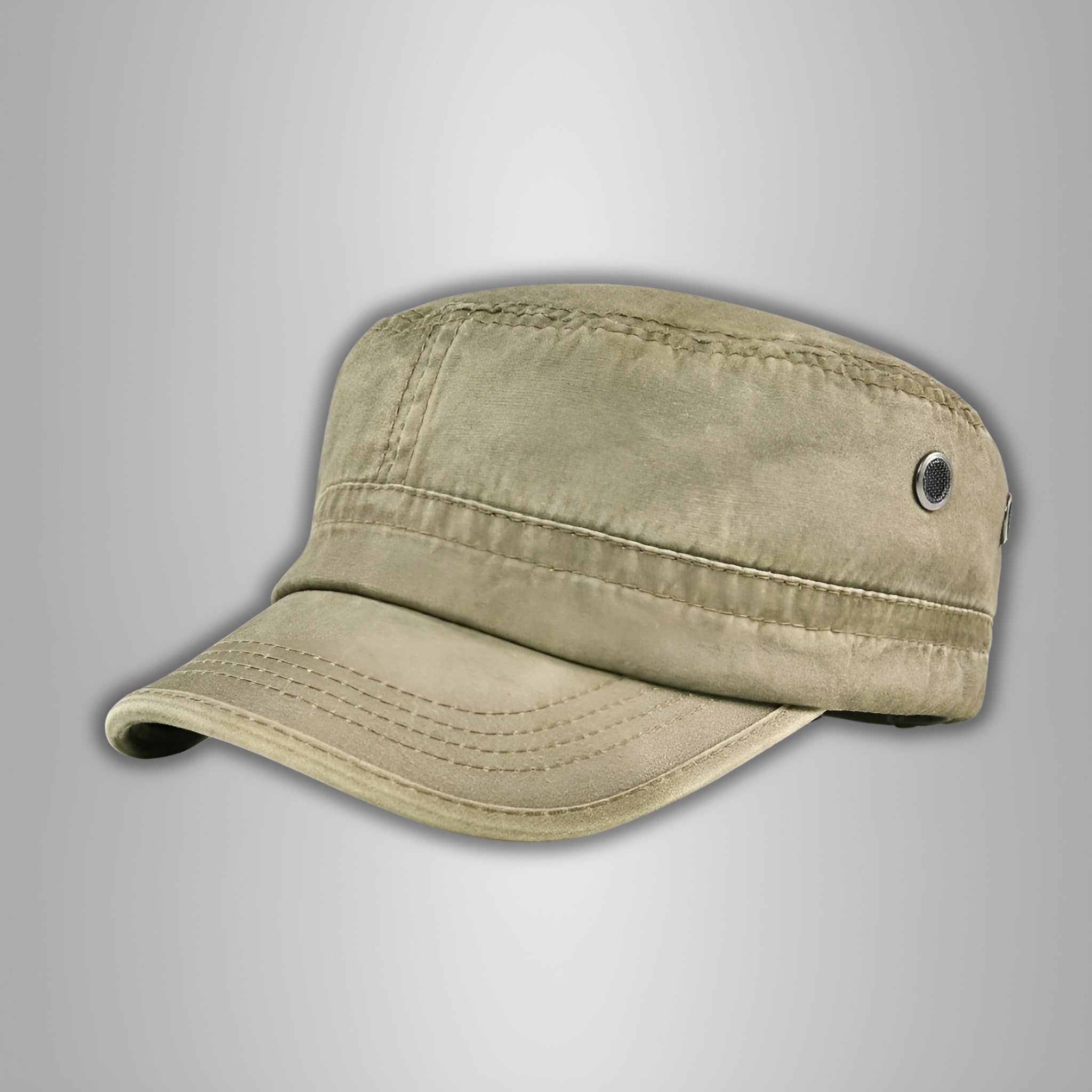 Hansruedi Blau Vintage Baumwoll Militärcap für Herren | Casual Outdoor Stil - Einheitsgrösse verstellbar