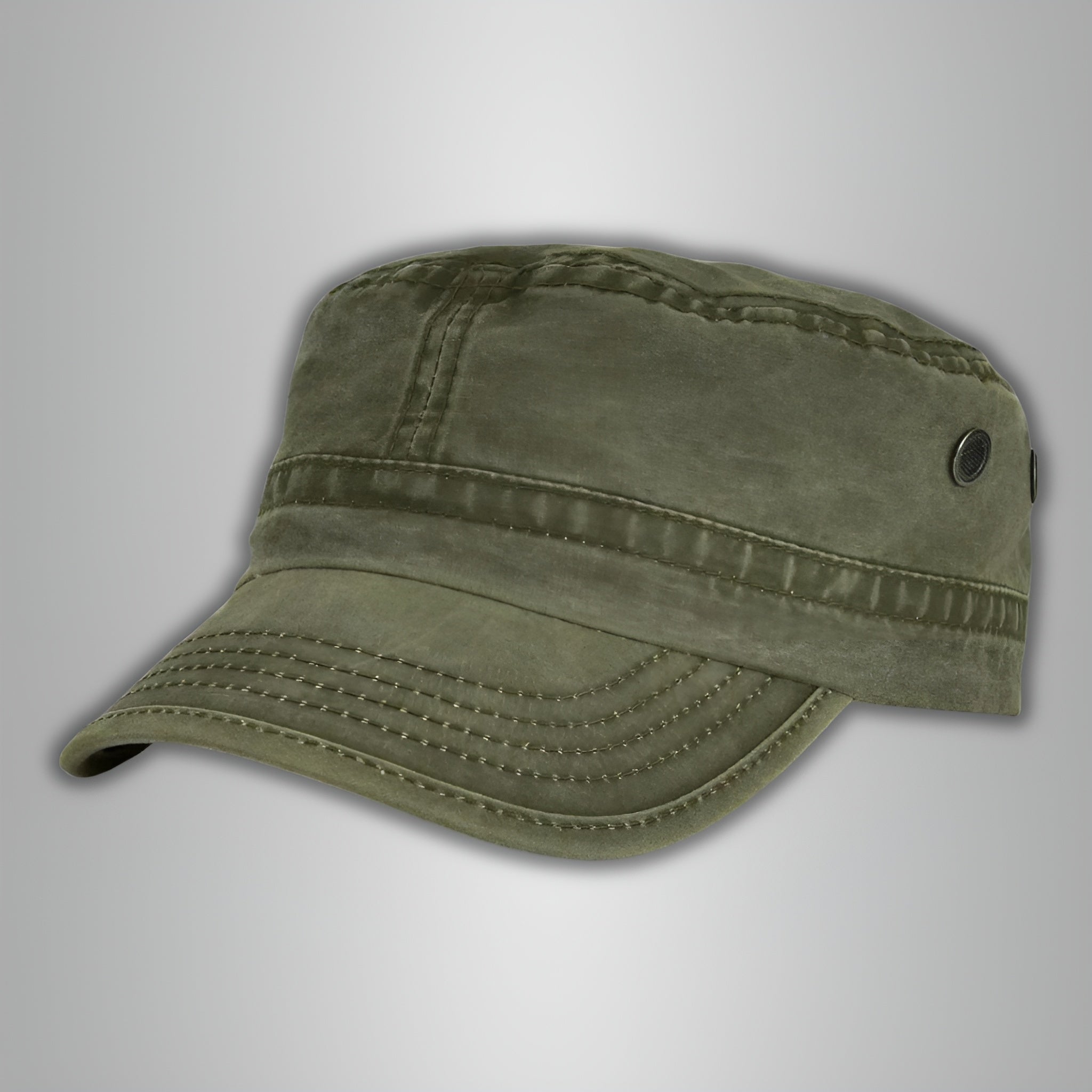 Hansruedi Blau Vintage Baumwoll Militärcap für Herren | Casual Outdoor Stil - Einheitsgrösse verstellbar