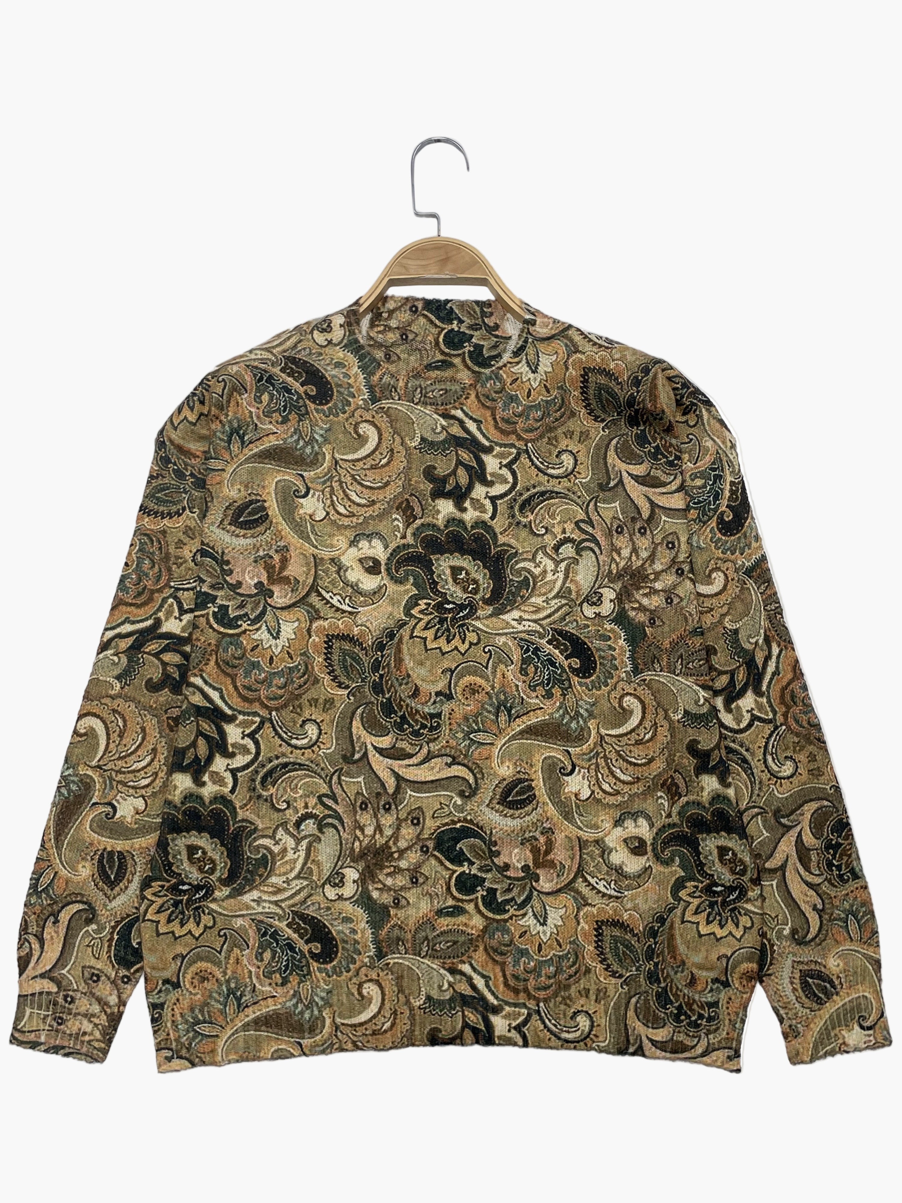 Franziska Mehrfarbig Vintage Bedruckter Pullover für Damen | Paisley-Muster Casual Freizeit und Büro - S/M/L/XL/2XL