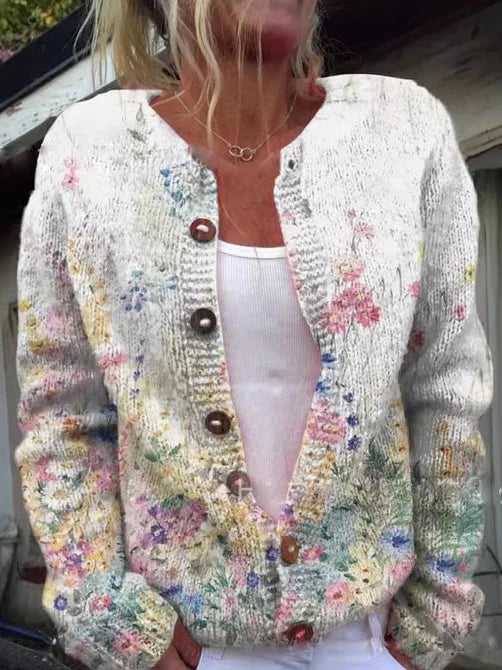 Bianca | Strickjacke für Damen mit Muster