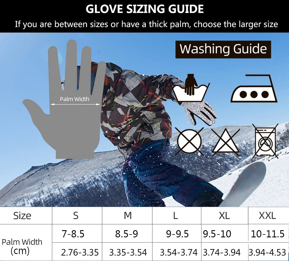 Werner Hellgrau Isolierte Touchscreen Winterhandschuhe für Herren | 3M Thinsulate Rutschfest Radfahren - S/M/L/XL/2XL