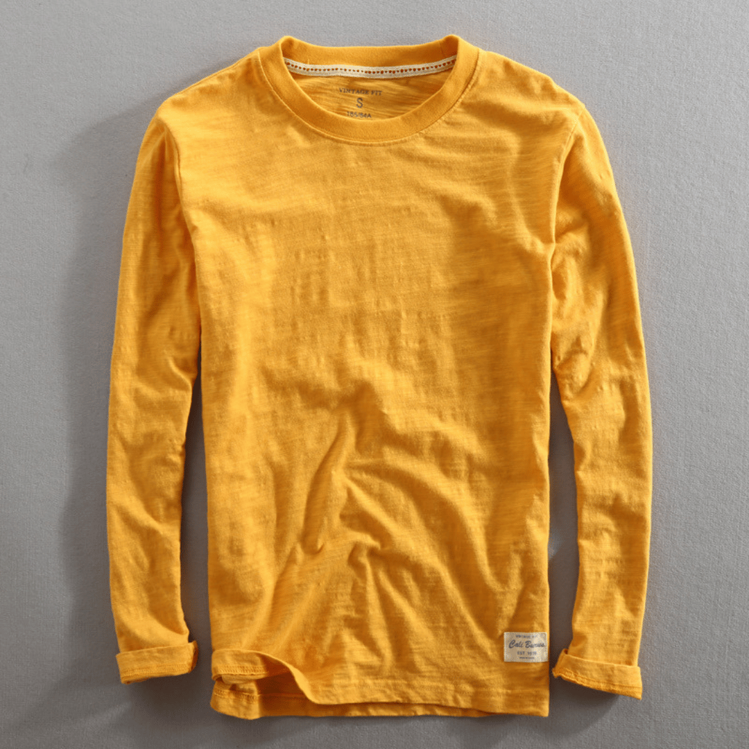 Werner Mitternachtsmarine Baumwoll Langarm-Shirt für Herren | Bequemer Vintage-Fit | Alltag & Freizeit - S/M/L/XL/2XL