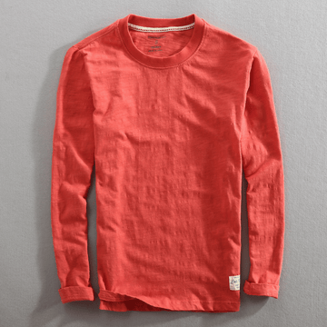 Werner Mitternachtsmarine Baumwoll Langarm-Shirt für Herren | Bequemer Vintage-Fit | Alltag & Freizeit - S/M/L/XL/2XL