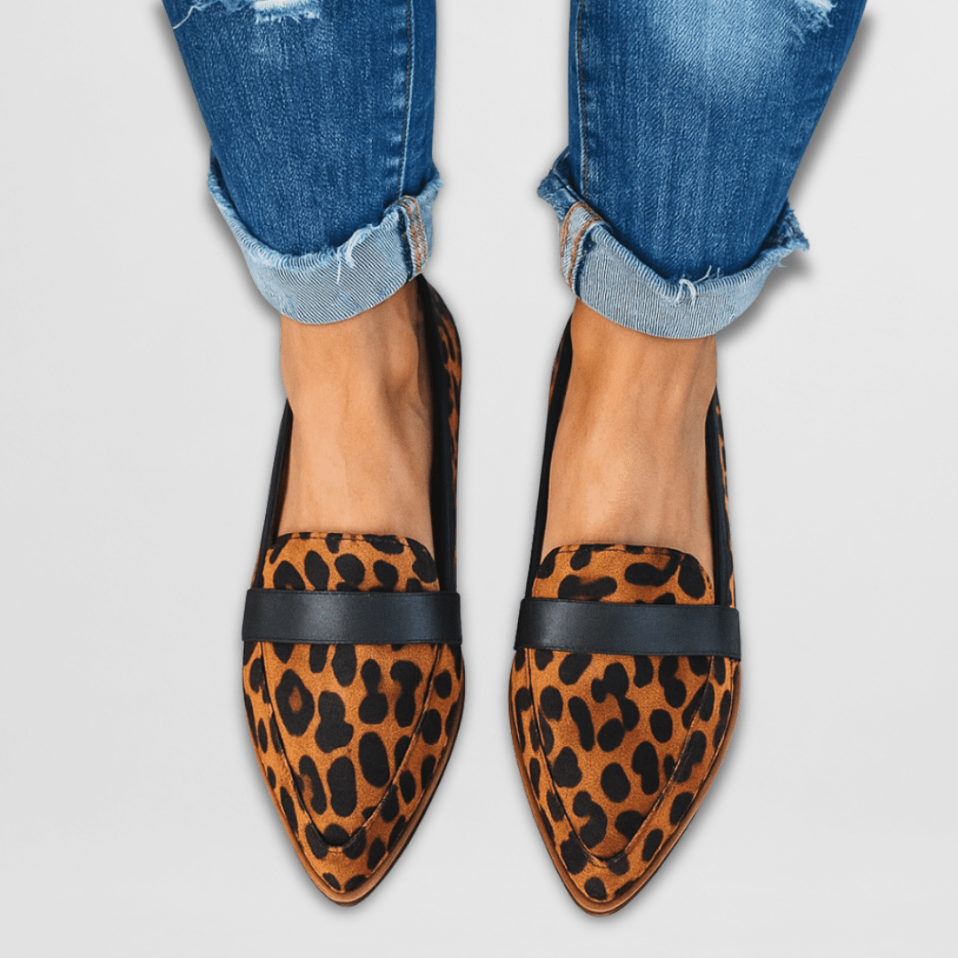 Regula Khaki Orthopädische Wildleder-Loafer für Damen | Weicher Komfort | Alltag und Büro | Spitzer Zehenbereich - Gr. 4-11