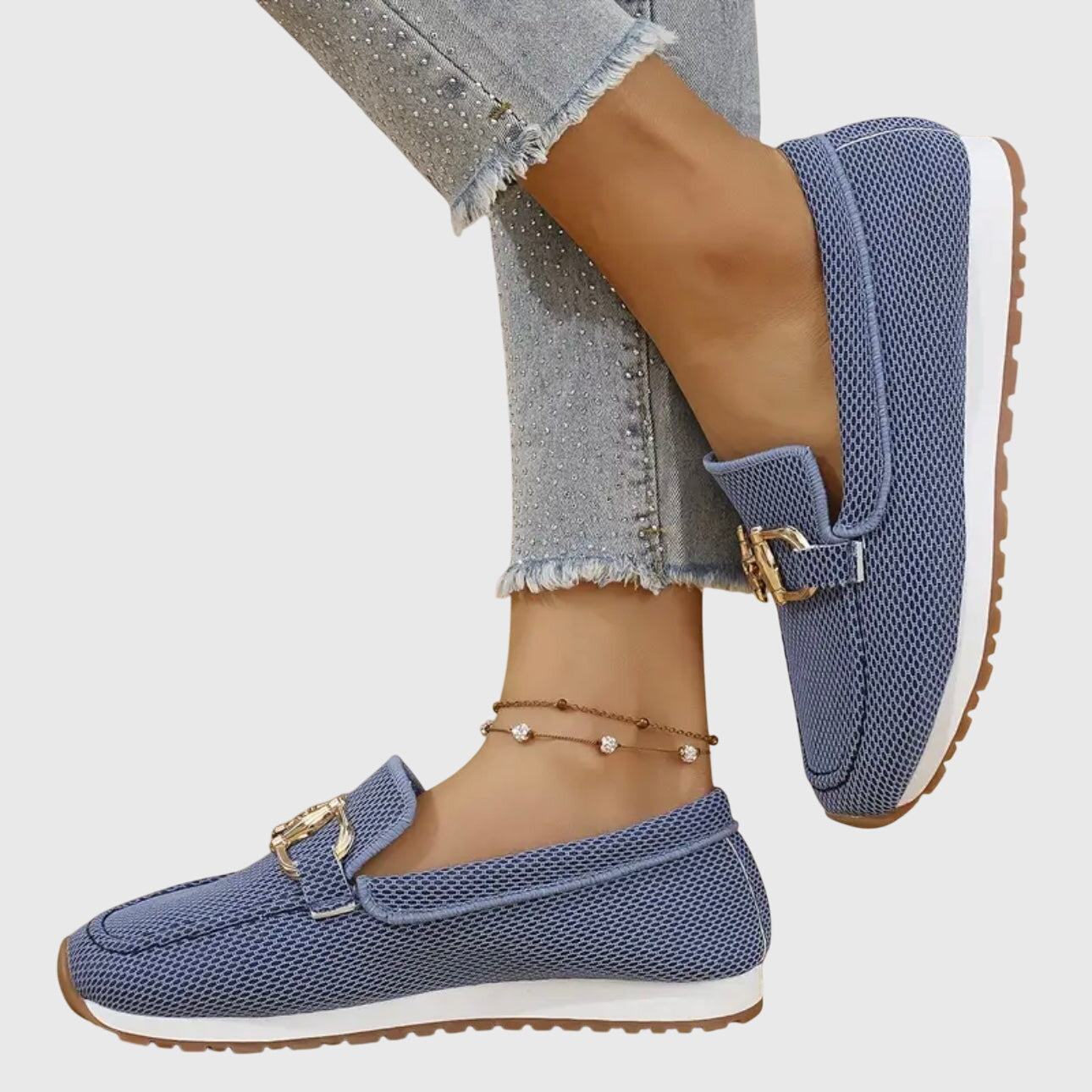 Elisabeth Blau Orthopädische Mesh Loafer für Damen | Komfort Plattformsohle - Gr. 4/5/6/7/8/9/10