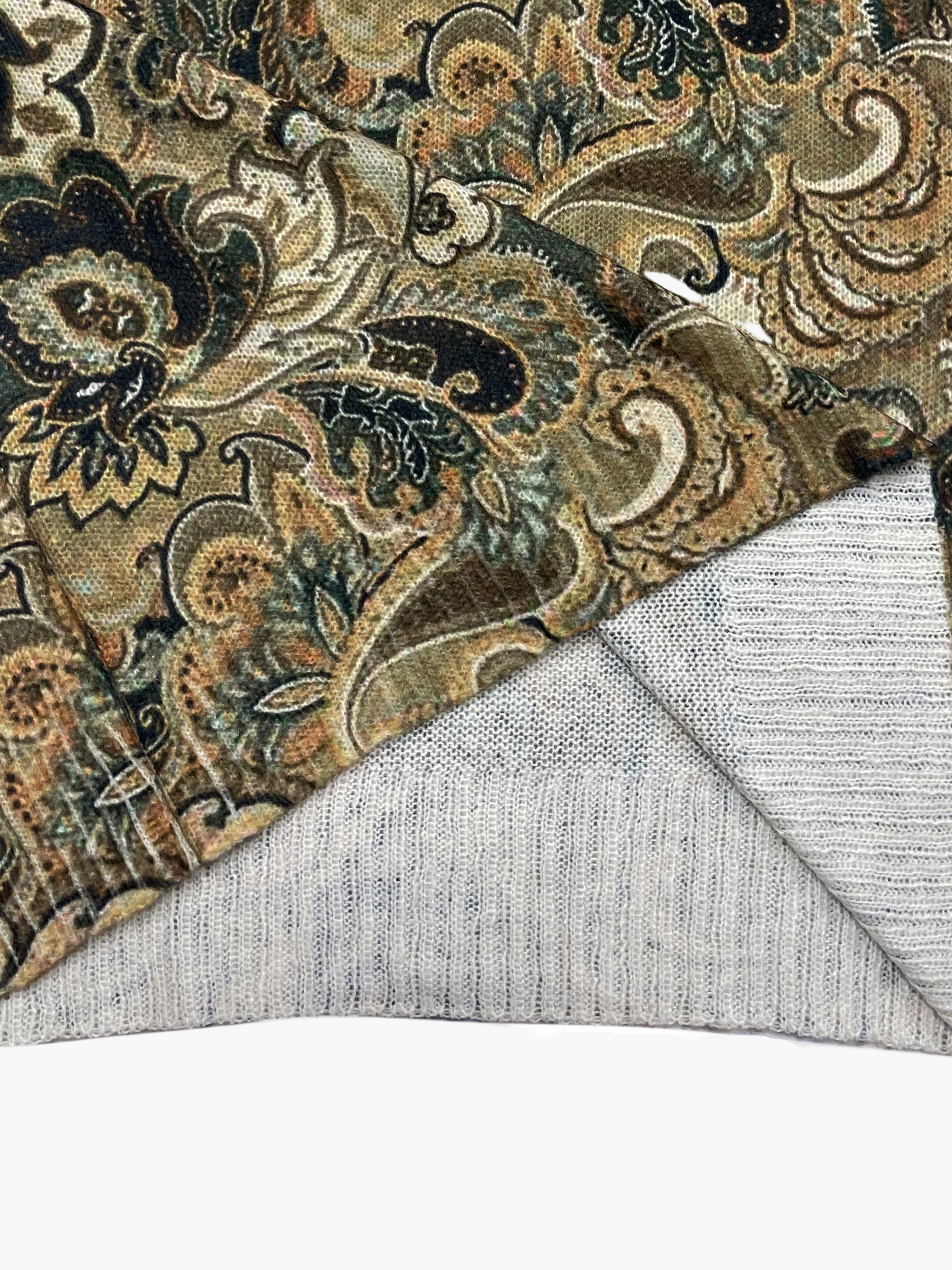 Franziska Mehrfarbig Vintage Bedruckter Pullover für Damen | Paisley-Muster Casual Freizeit und Büro - S/M/L/XL/2XL