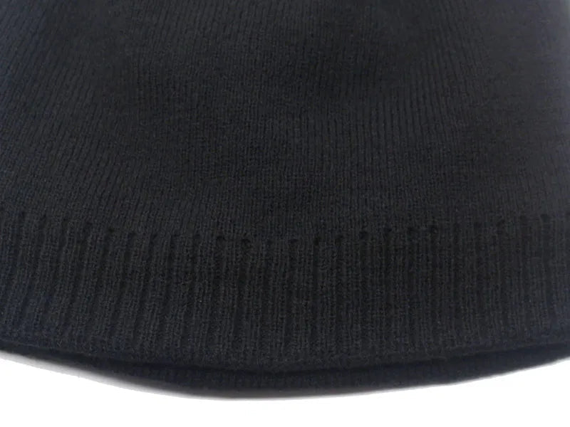 Vätti Schwarz Gefütterte Strickmütze Winter für Damen und Herren | Fleecefutter Einheitsgrösse - Schwarz, Grau, Rot, Marineblau