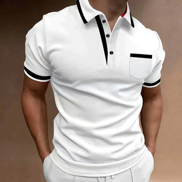 Adrian Herren Poloshirt | Atmungsaktives Material, Taillierte Passform 0