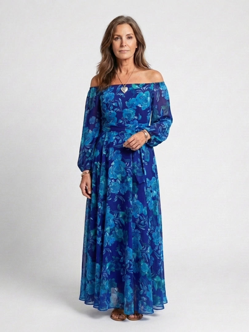 Alina Damen Maxikleid | Leichter Trueran-Stoff 0