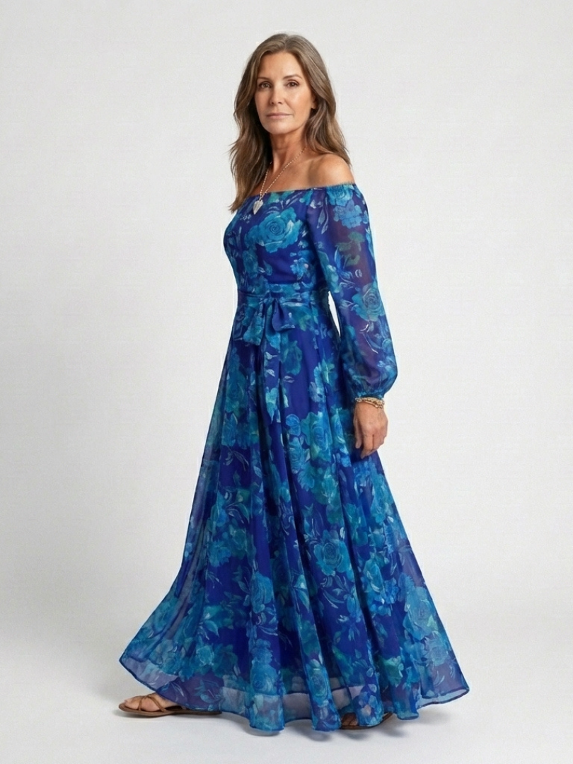 Alina Damen Maxikleid | Leichter Trueran-Stoff 1