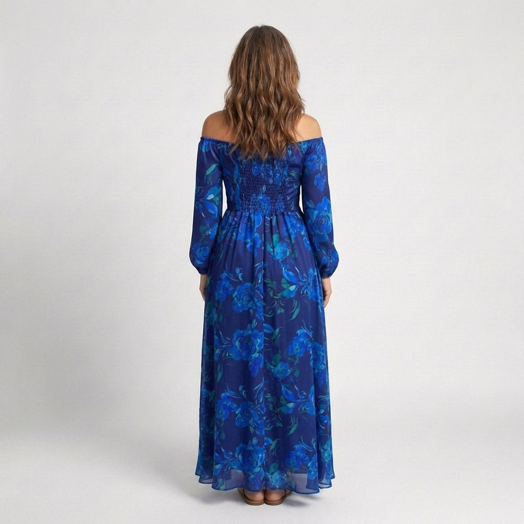 Alina Damen Maxikleid | Leichter Trueran-Stoff 2