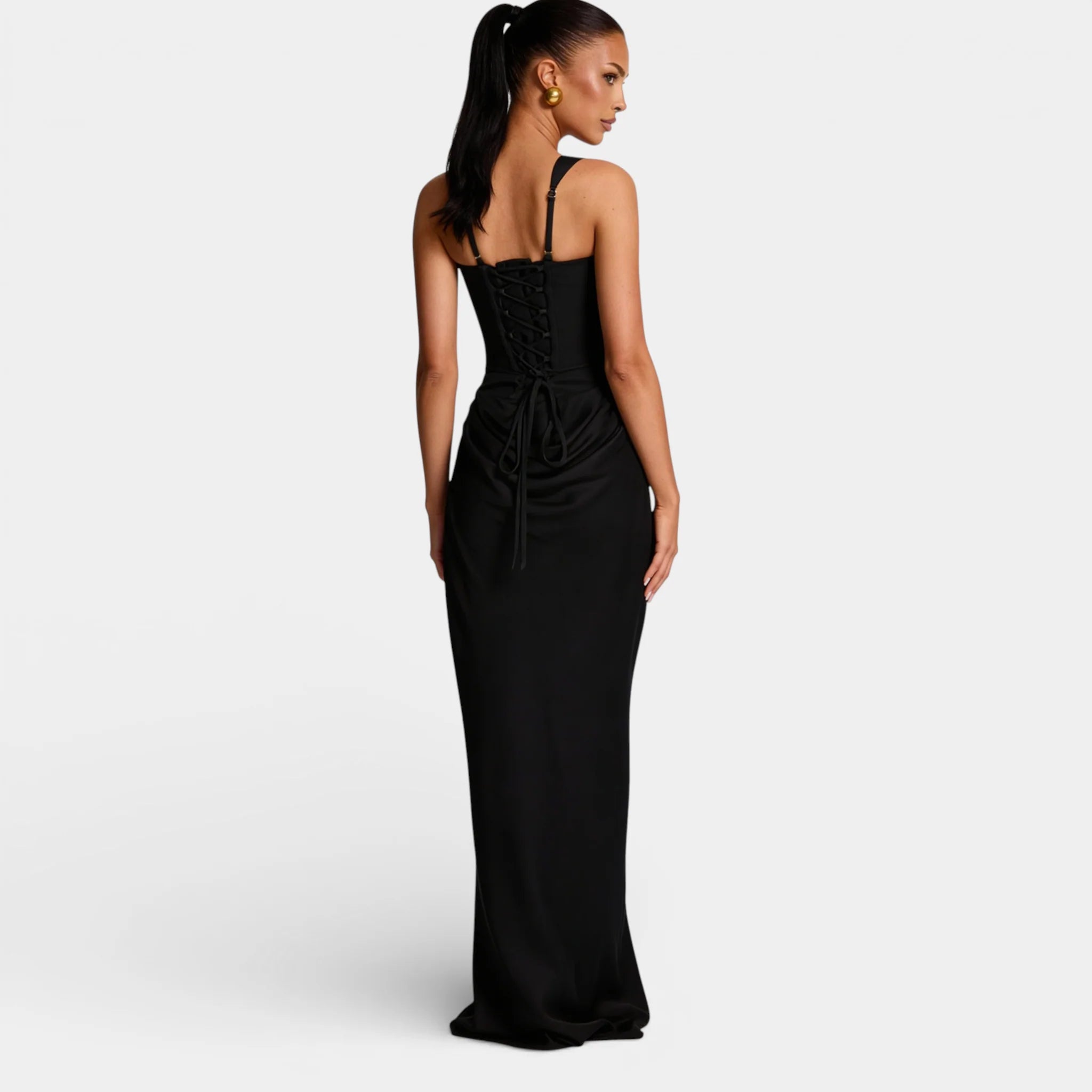 Anita Damen Abendkleid | Plissiert, Off-Shoulder 1