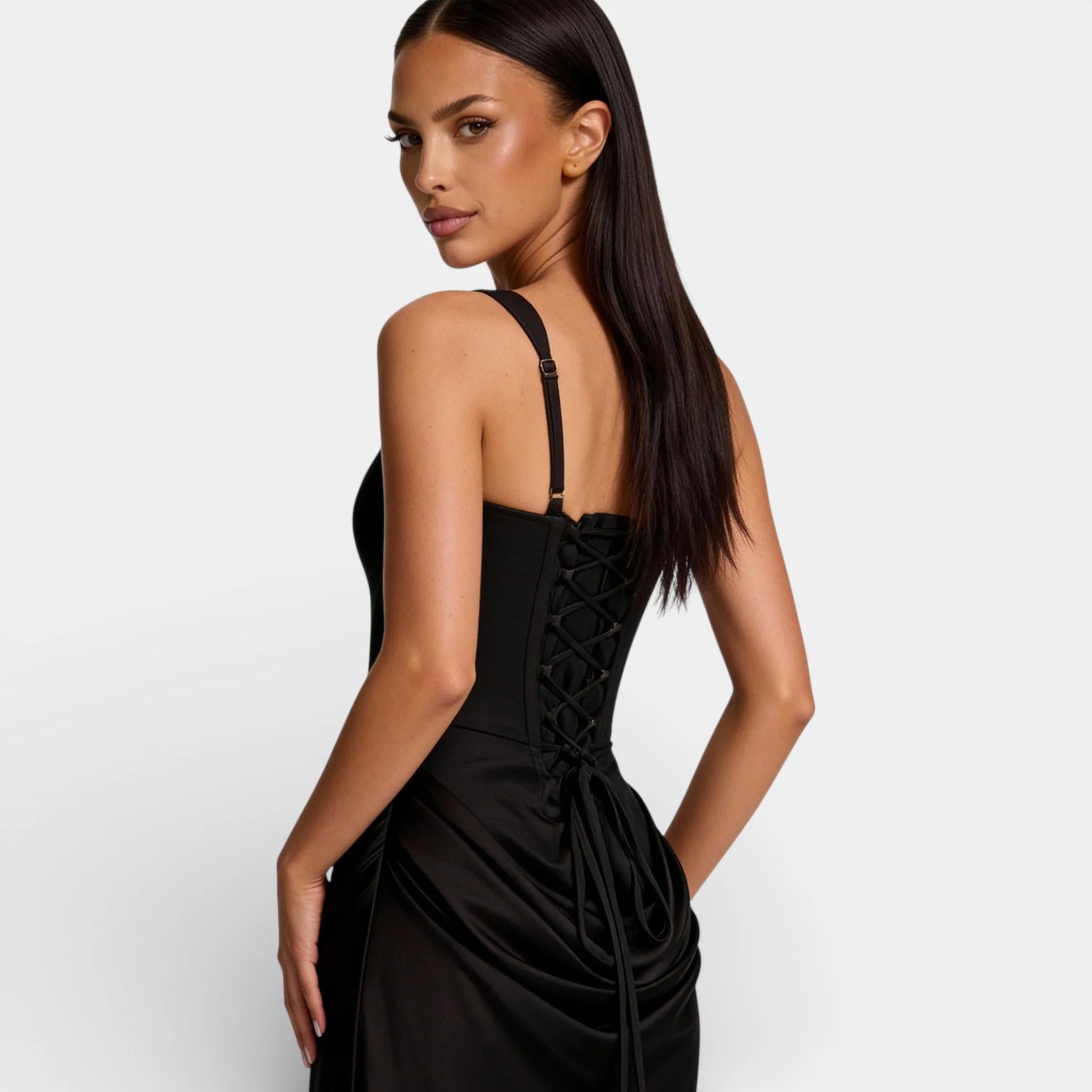 Anita Damen Abendkleid | Plissiert, Off-Shoulder 2