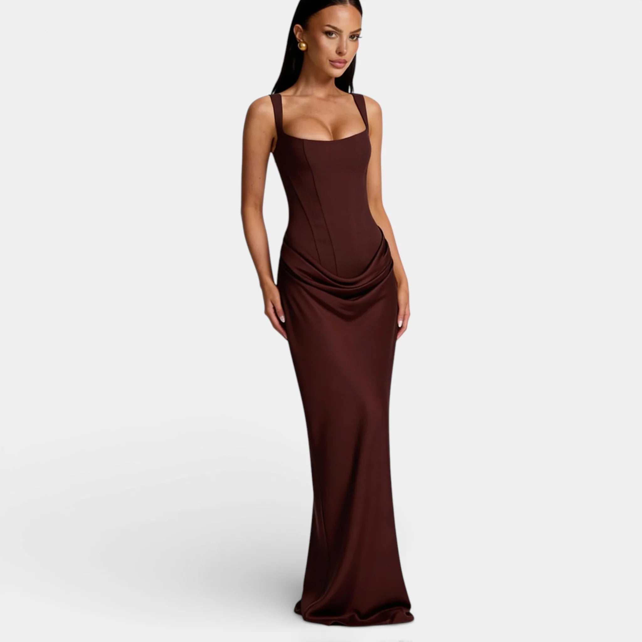 Anita Damen Abendkleid | Plissiert, Off-Shoulder 5