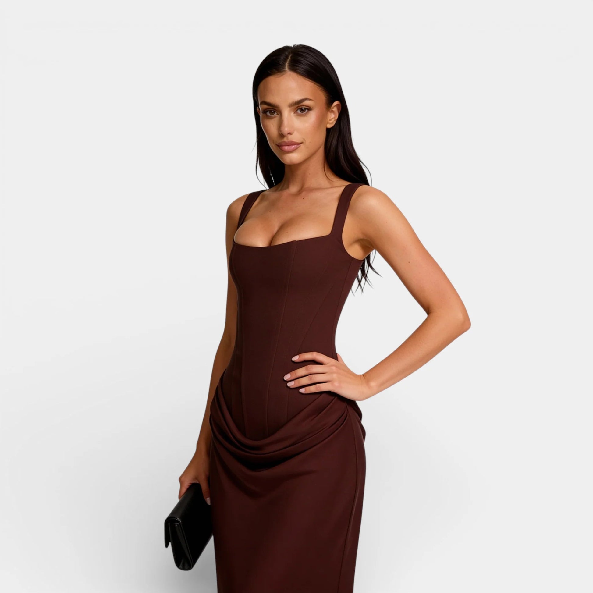 Anita Damen Abendkleid | Plissiert, Off-Shoulder 7