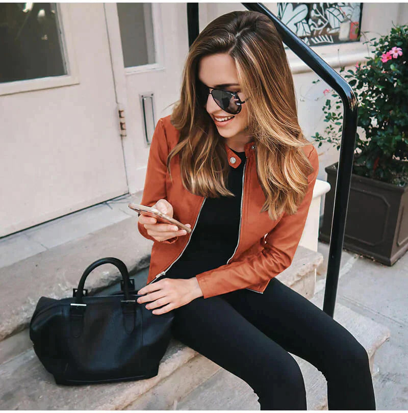 Joyce | Bequeme Lederjacke für Damen