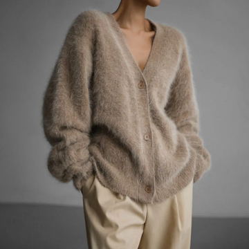 Ari Damen Jacke | Hochwertige Kaschmirwolle, Fein Gestrickt 0