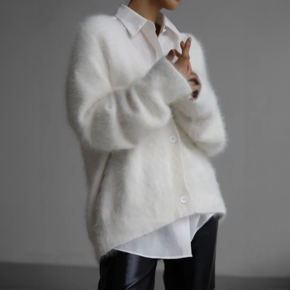 Ari Damen Jacke | Hochwertige Kaschmirwolle, Fein Gestrickt 6