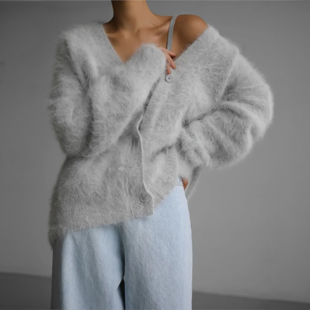 Ari Damen Jacke | Hochwertige Kaschmirwolle, Fein Gestrickt 7