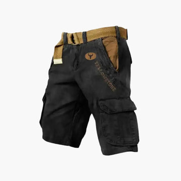 Tobias Schwarz Cargo-Shorts mit Klapptaschen für Herren | Entspannte Passform Outdoor | Freizeit und Reisen - S-5XL