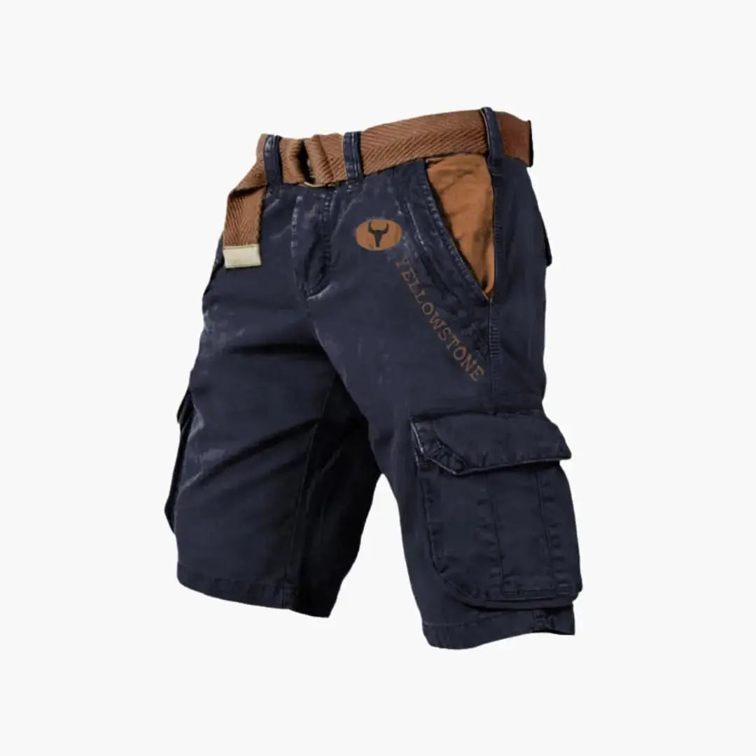 Tobias Schwarz Cargo-Shorts mit Klapptaschen für Herren | Entspannte Passform Outdoor | Freizeit und Reisen - S-5XL