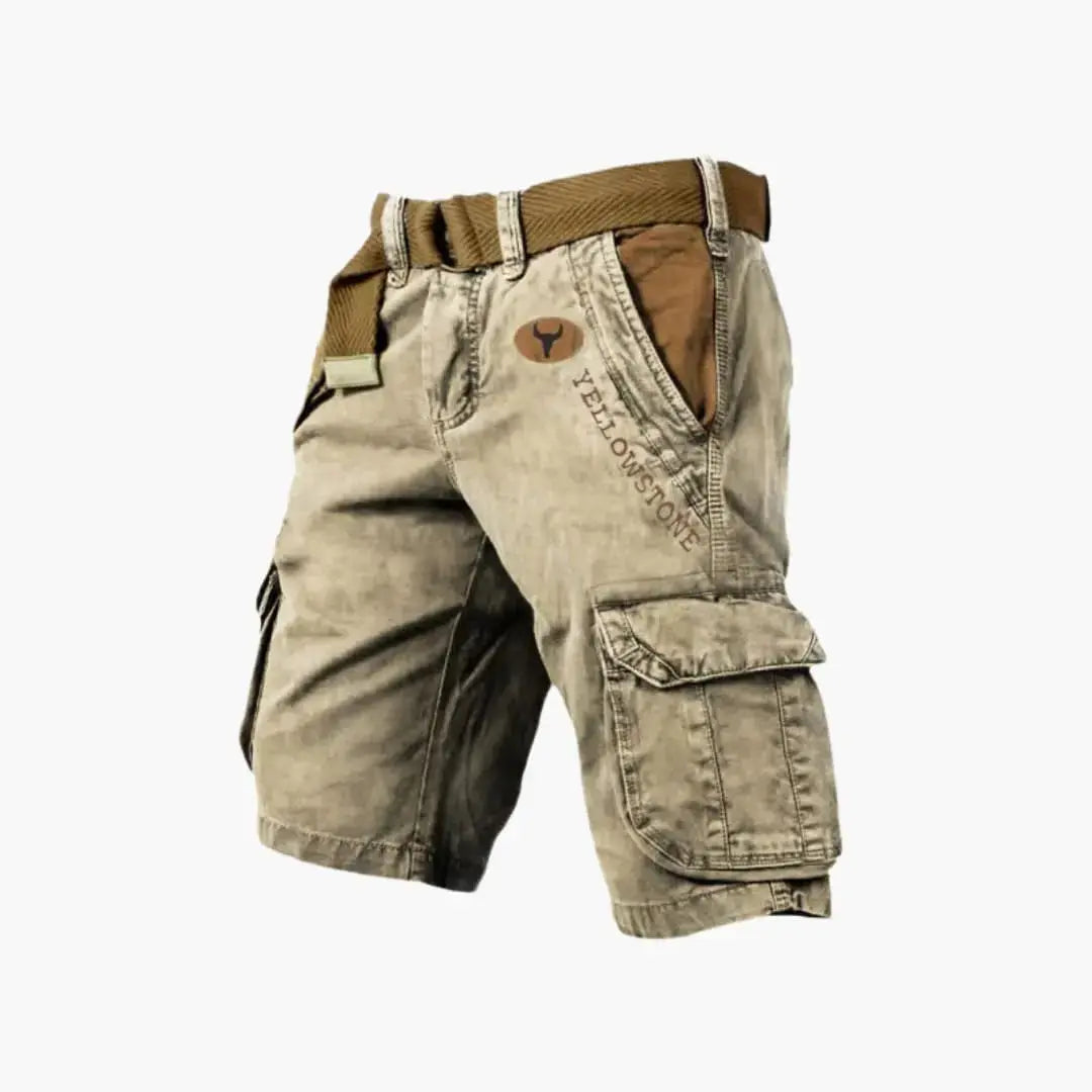 Tobias Schwarz Cargo-Shorts mit Klapptaschen für Herren | Entspannte Passform Outdoor | Freizeit und Reisen - S-5XL