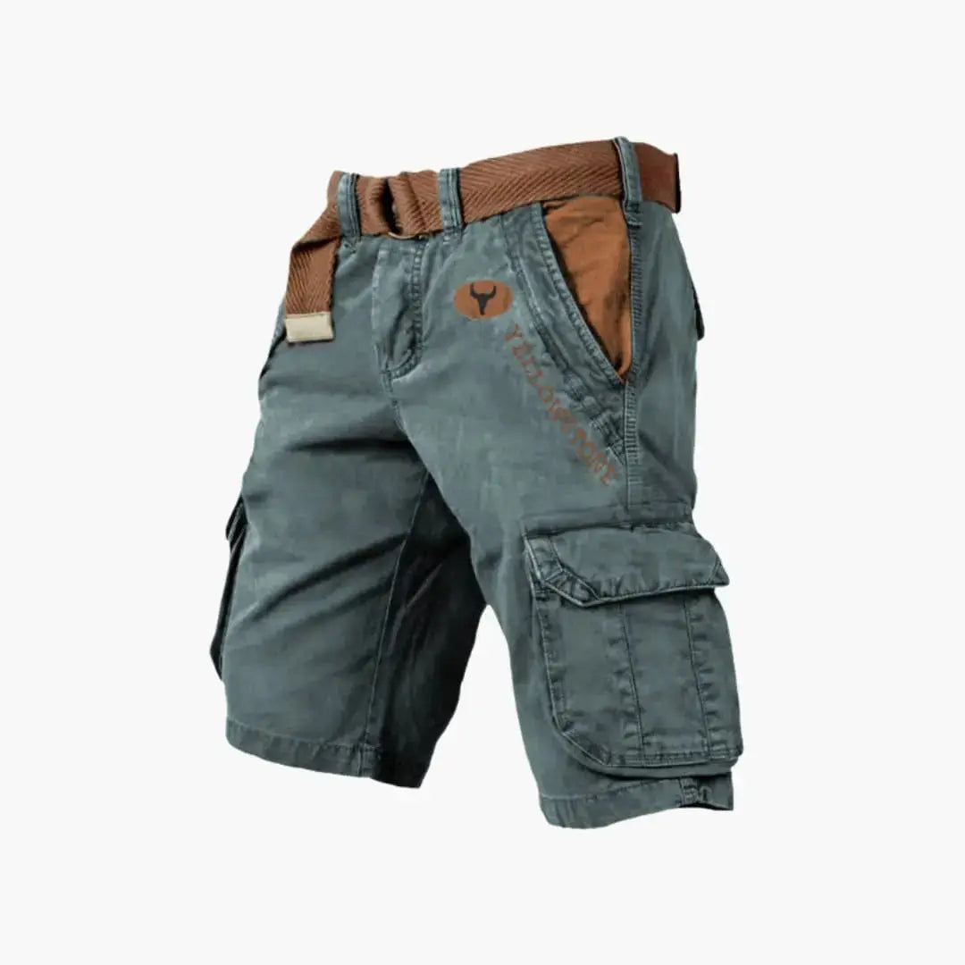 Tobias Schwarz Cargo-Shorts mit Klapptaschen für Herren | Entspannte Passform Outdoor | Freizeit und Reisen - S-5XL