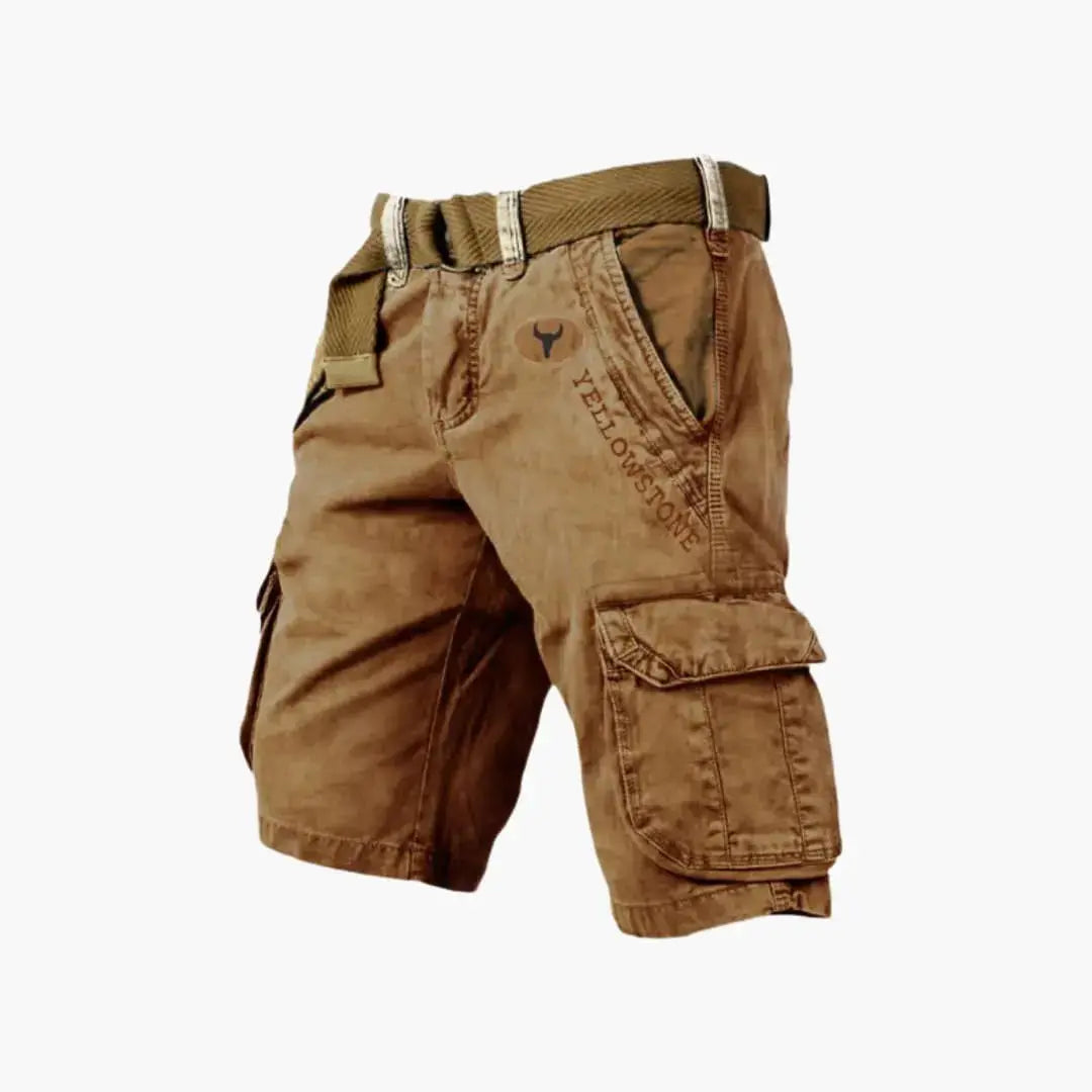 Tobias Schwarz Cargo-Shorts mit Klapptaschen für Herren | Entspannte Passform Outdoor | Freizeit und Reisen - S-5XL