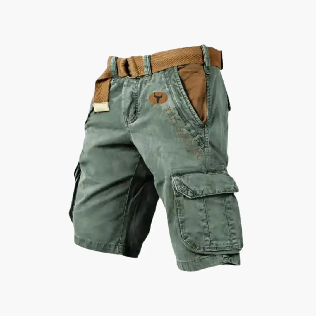 Tobias Schwarz Cargo-Shorts mit Klapptaschen für Herren | Entspannte Passform Outdoor | Freizeit und Reisen - S-5XL