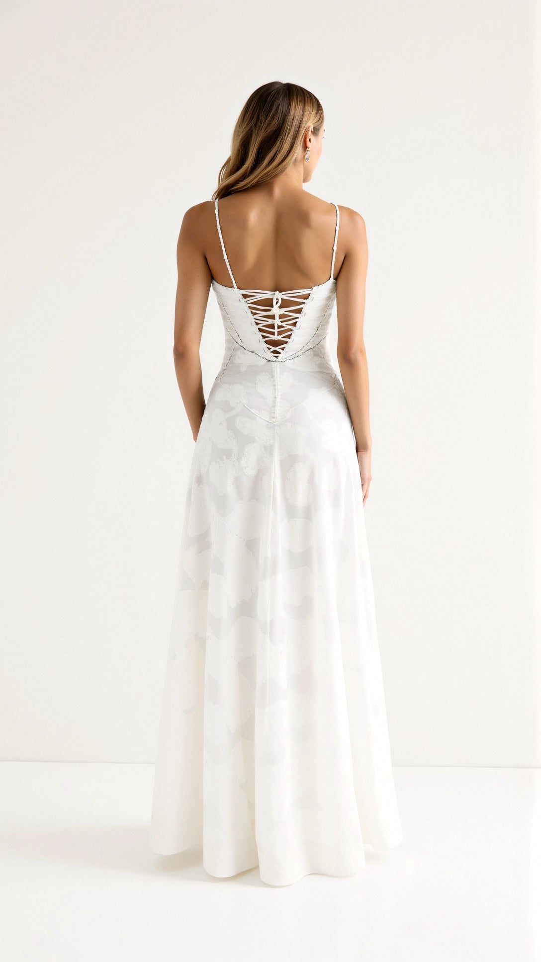 Ava Damen Langes Abendkleid | Rückenfreies Design, Elegant für Hochzeiten 1